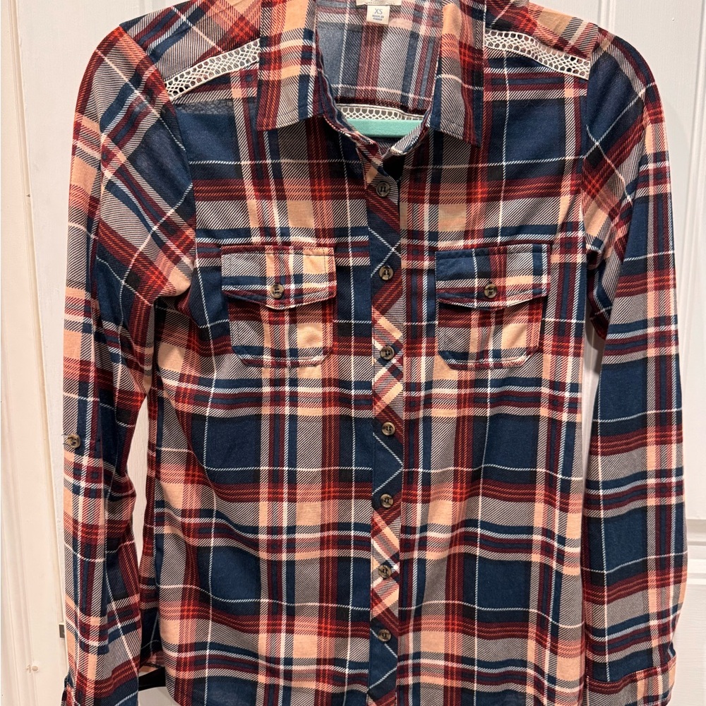 Blue Rain Multicolor Plaid Shirt